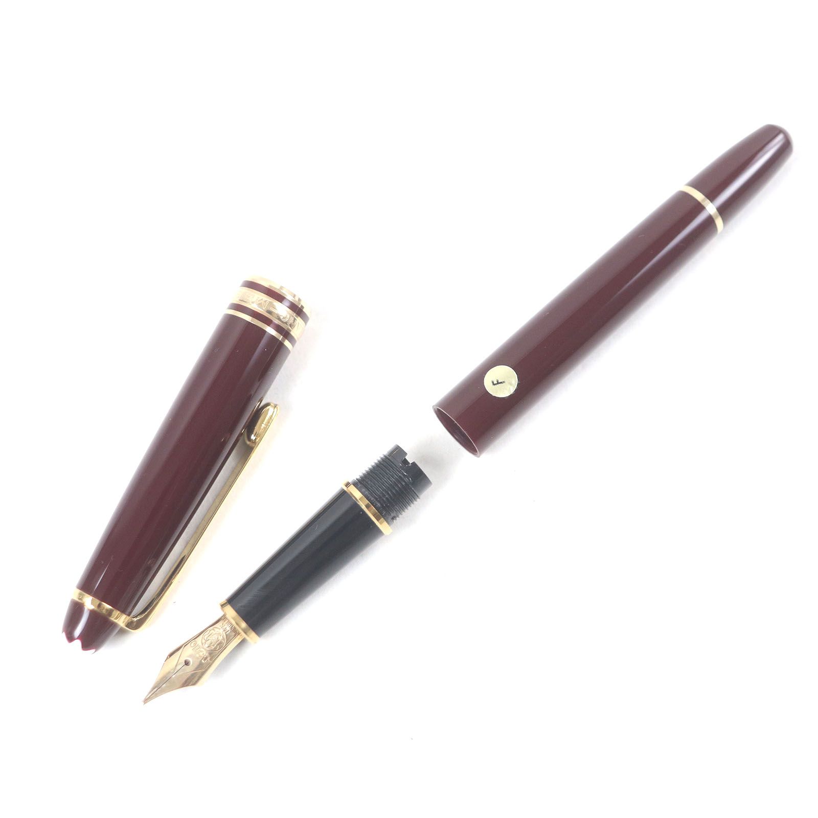 MONTBLANC モンブラン 万年筆 ペン 14K ボルドー ゴールド モンブラン MONTBLANC マイスターシュテュック 万年筆 14K