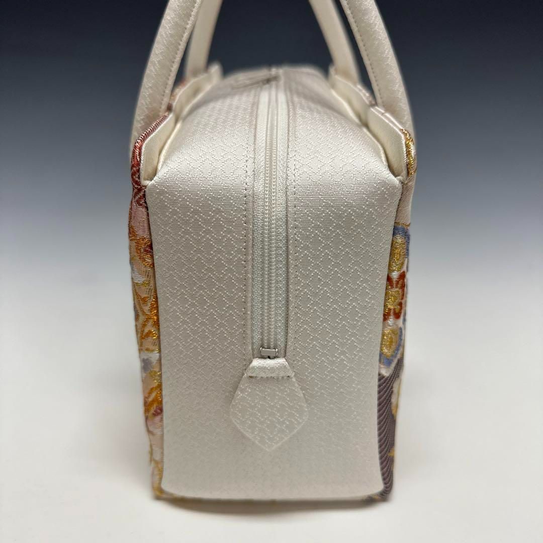 新品未使用 ！！特別セール！！京都 西陣 正絹 帯使用 利休バッグ　24114 新品未使用 ！！特別セール！！京都 西陣 正絹 帯使用 利休