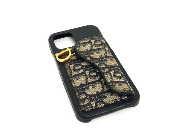 ChristianDior ディオール トロッター サドル レザー×キャンバス