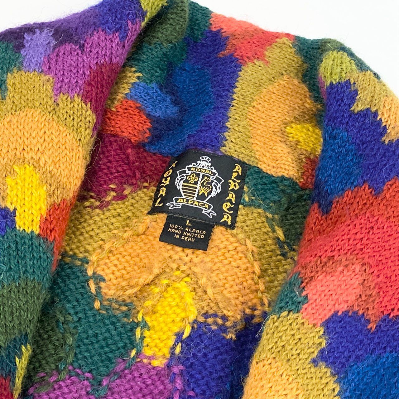 39d28 ROYAL ALPACA ロイヤルアルパカ ハンドニット ニット