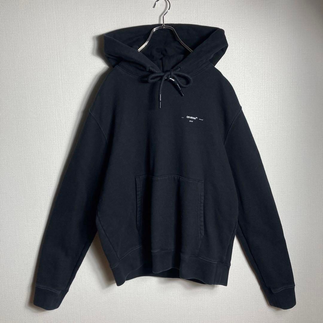 希少XLサイズ】Off-White クロスアロー プルオーバーパーカー 希少XLサイズ】Off-White クロスアロー プルオーバーパーカー