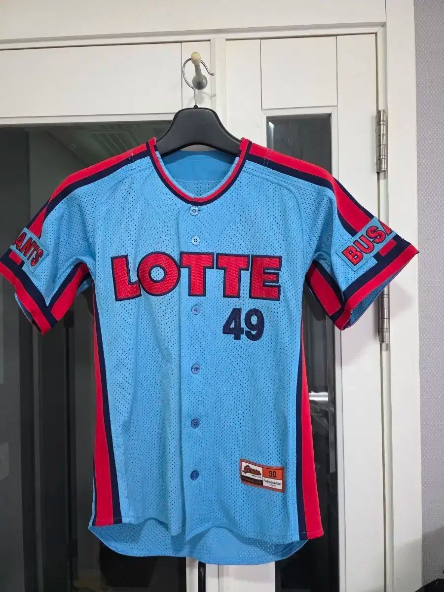 ロッテ ジャイアンツ スマーフユナフォーム ホン ソンフン 刺繍マーキング プロフェッショナル 90