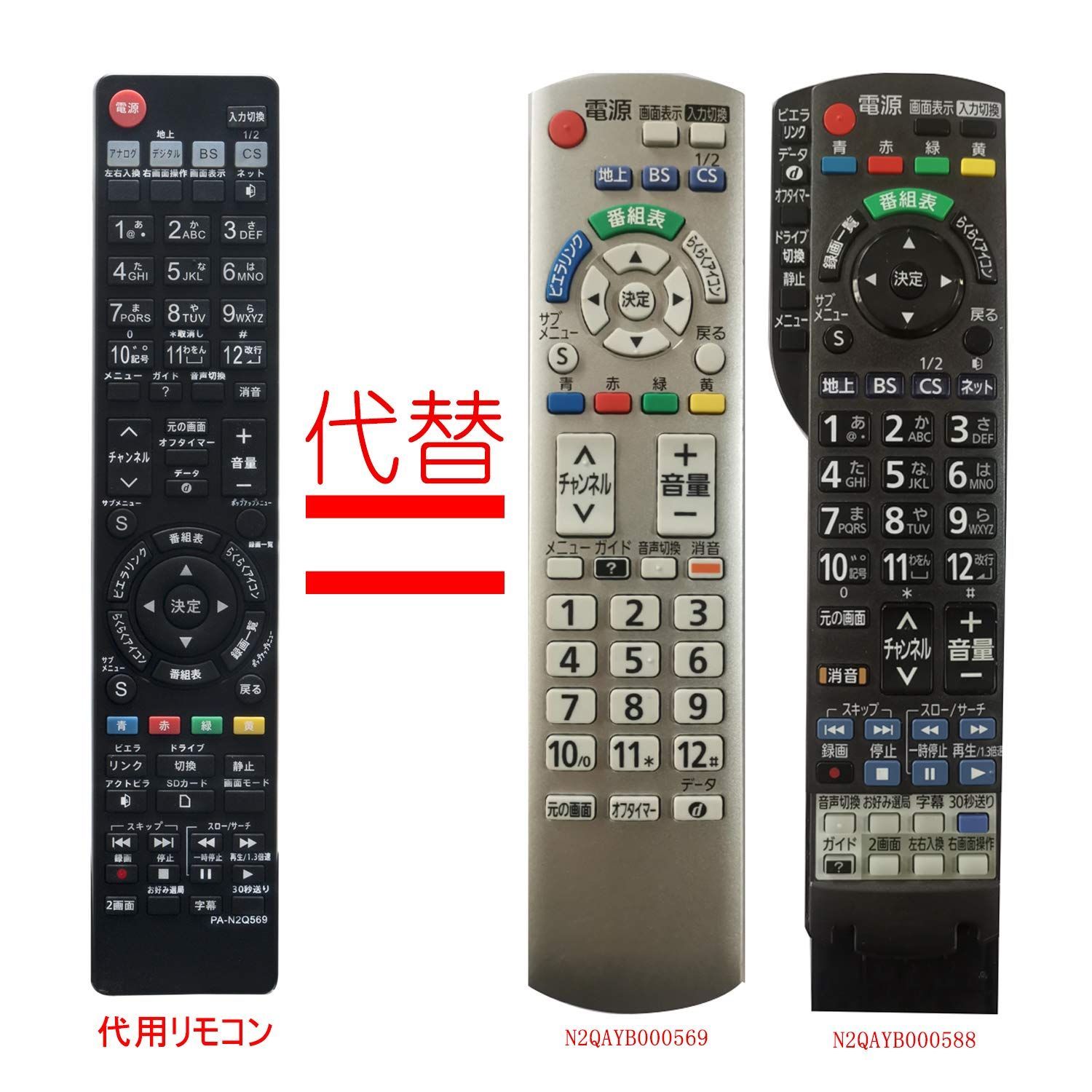 【在 庫 処 分】N2QAYB000537 ビエラ N2QAYB000545 リモコン N2QAYB000569 テレビ パナソニック N2QAYB000588 for Panasonic replace 代用リモコン Viera PerFascin