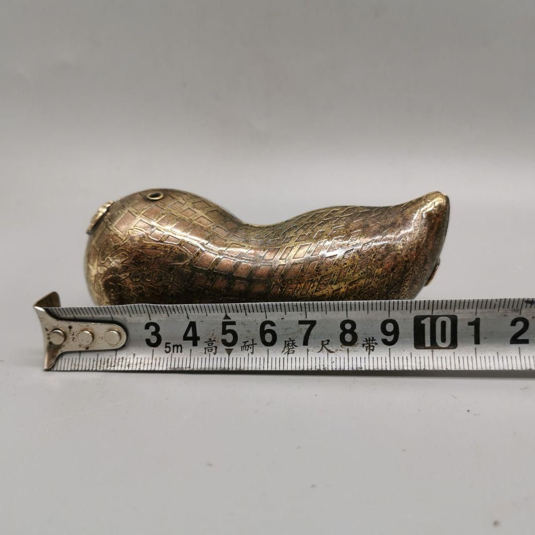 銅製 水滴壺 注水筒 墨壺 書道具 文房具 工芸品 美術品 置物 商品 –