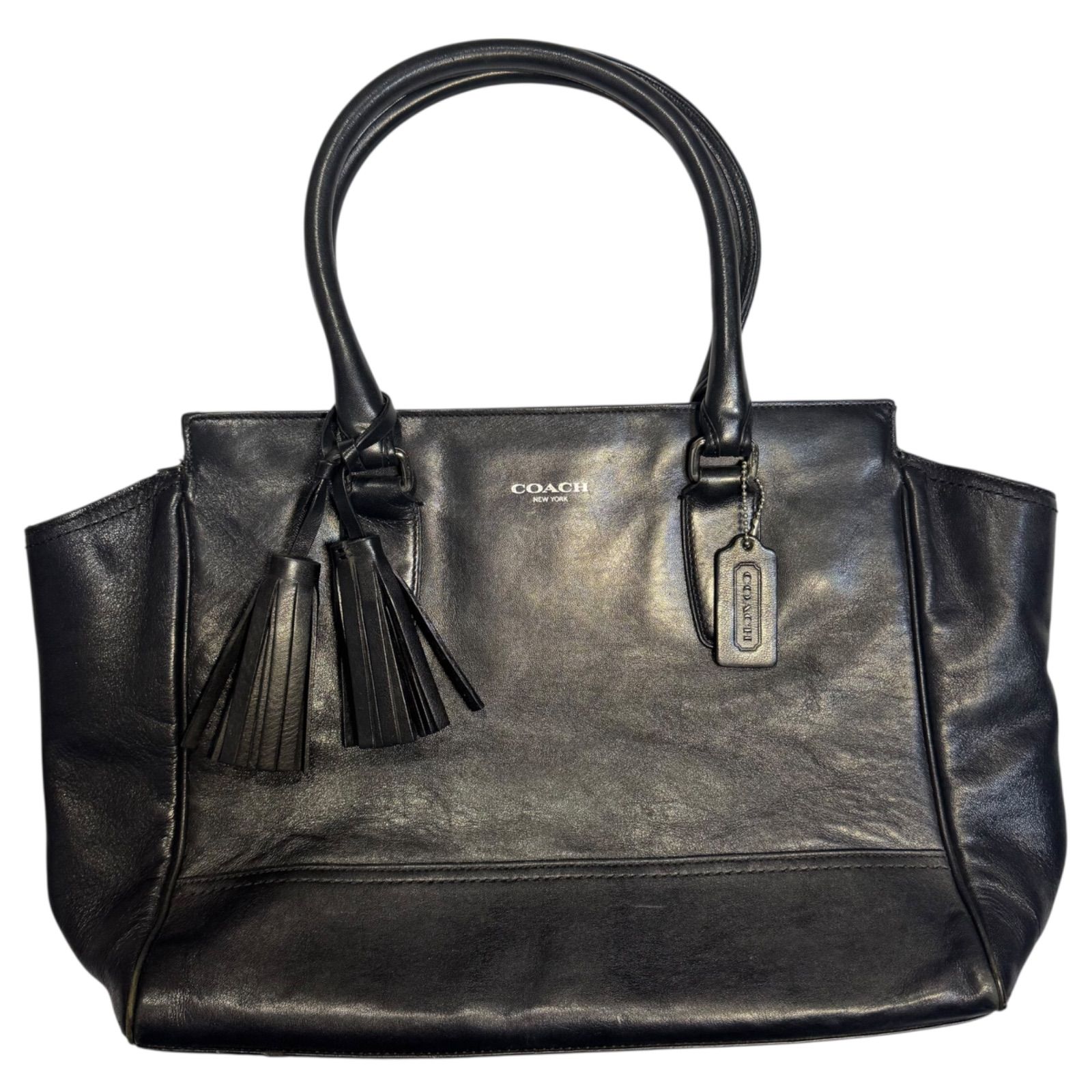 美品✨COACH コーチ ハンドバッグ ブラック　8123 楽天市場】コーチ 8123 ロゴ ハンドバッグ キャンバス