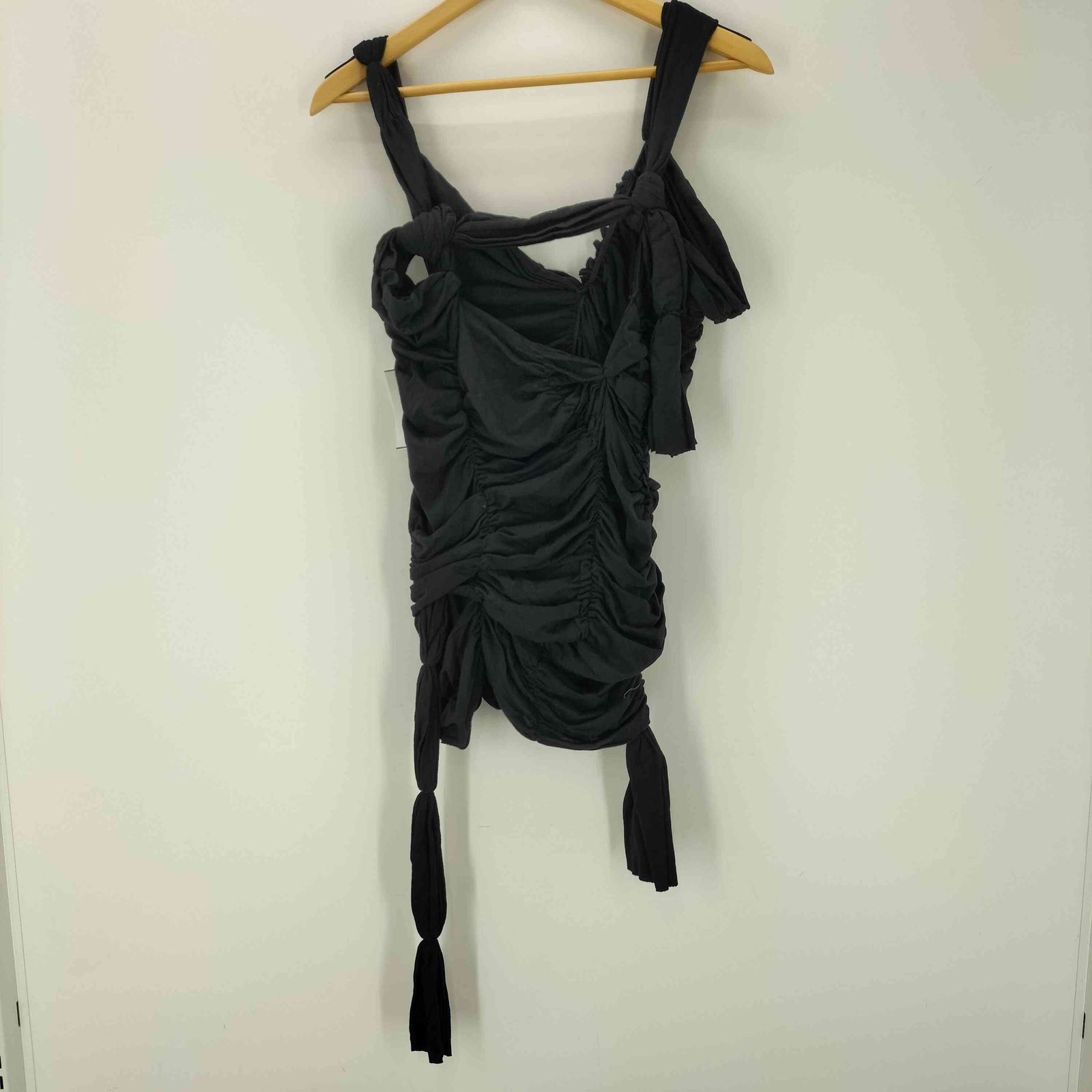 Tao コムデギャルソン　￼￼ノースリーブワンピース tao ブラック ノースリーブ ロングワンピース タオコムデギャルソン