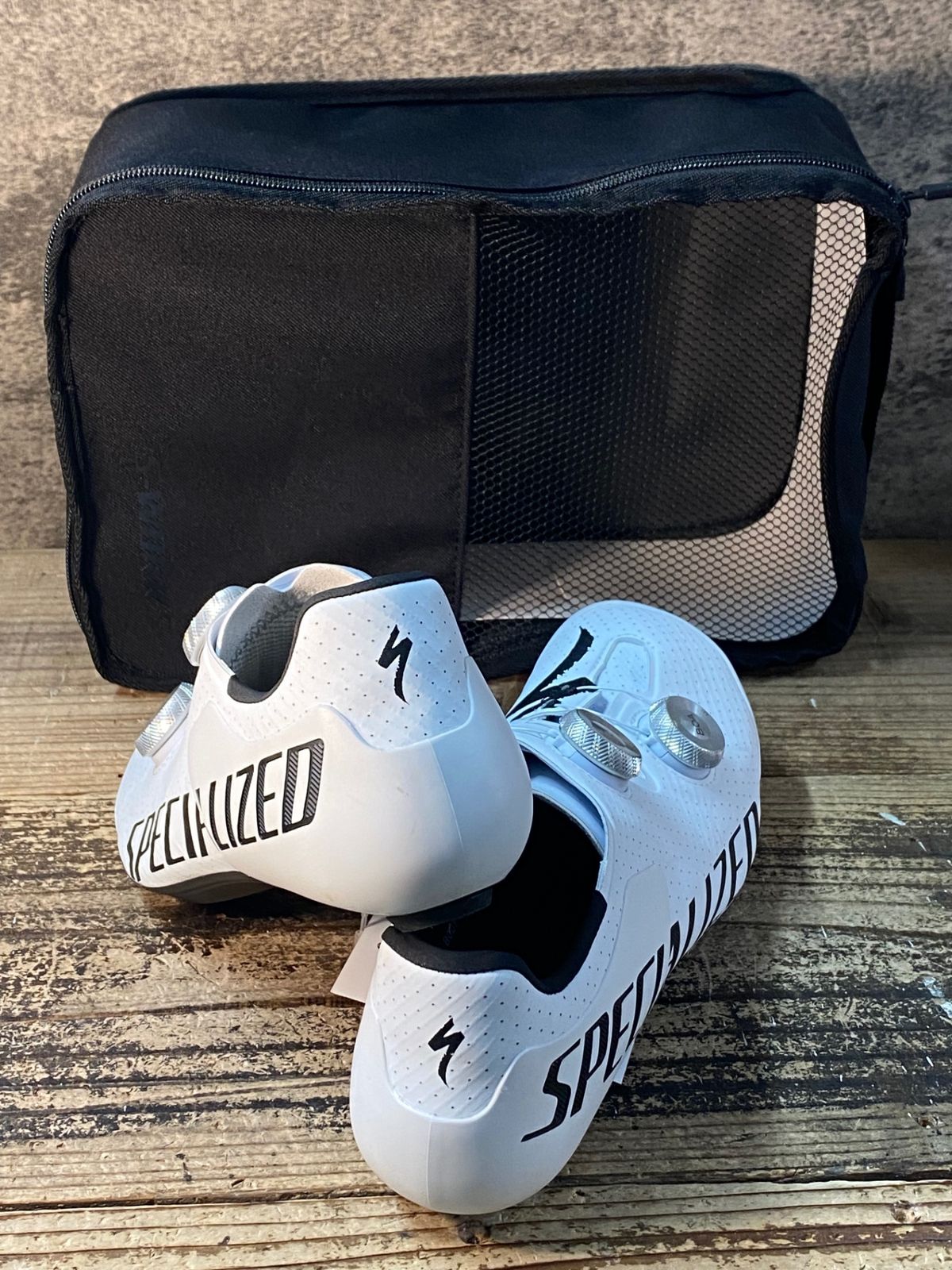 JM411 スペシャライズド SPECIALIZED エスワークス S-WORKS ARES 2 RD ビンディングシューズ TEAM 白 EU40.5 SPD-SL