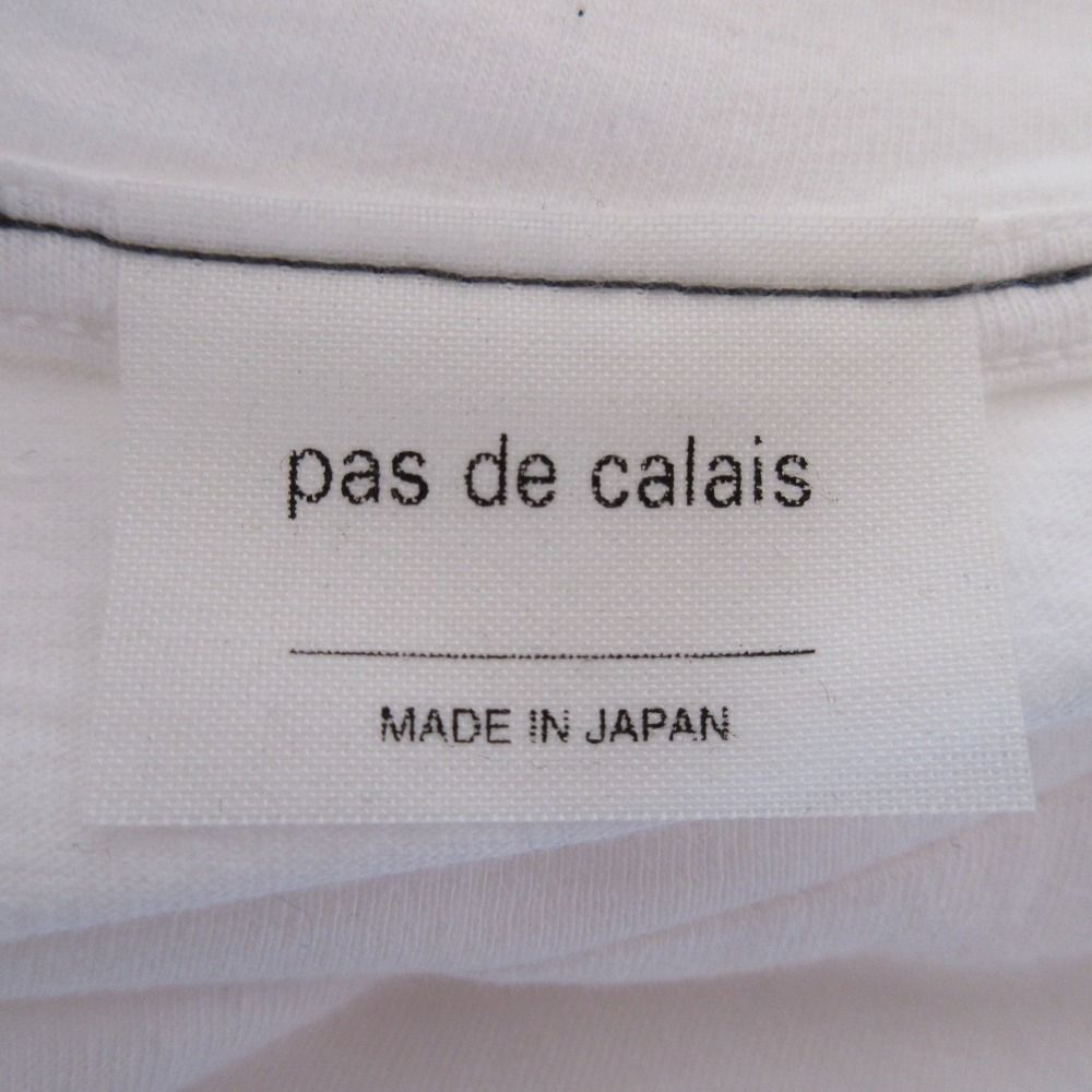 pas de calais ホワイト 半袖シャツ pas de calais ホワイト 半袖シャツ
