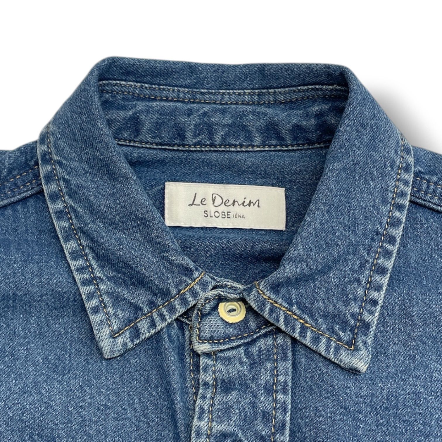 [未使用]SLOBE IENA LE DENIM BDUシャツ SLOBE IENA ブラウス シャツ 「WEB限定/追加」LE DENIM BDU