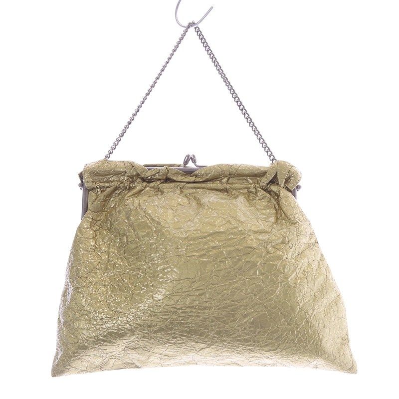 メゾンマルジェラ 11 Maison Margiela 11 がま口 チェーンバッグ ゴールド色