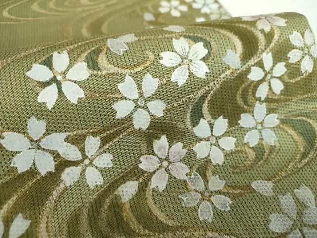 平和屋着物○琳派乃世界 灘昆年 世界的友禅作家 千地泰弘 太鼓柄袋帯