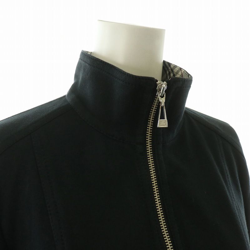 関税送料無料 BURBERRY 長袖ハイネックジャンパー バーバリーブルーレーベル BURBERRY BLUE LABEL ジップアップ