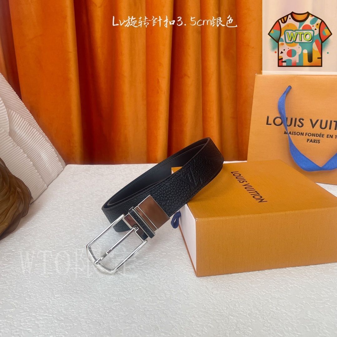 美品 レア物 LOUIS VUITTON ルイヴィトン レザー 革 ベルト 今日特価】Louis Vuitton ルイヴィトン レザーベルト-3 - メルカリ