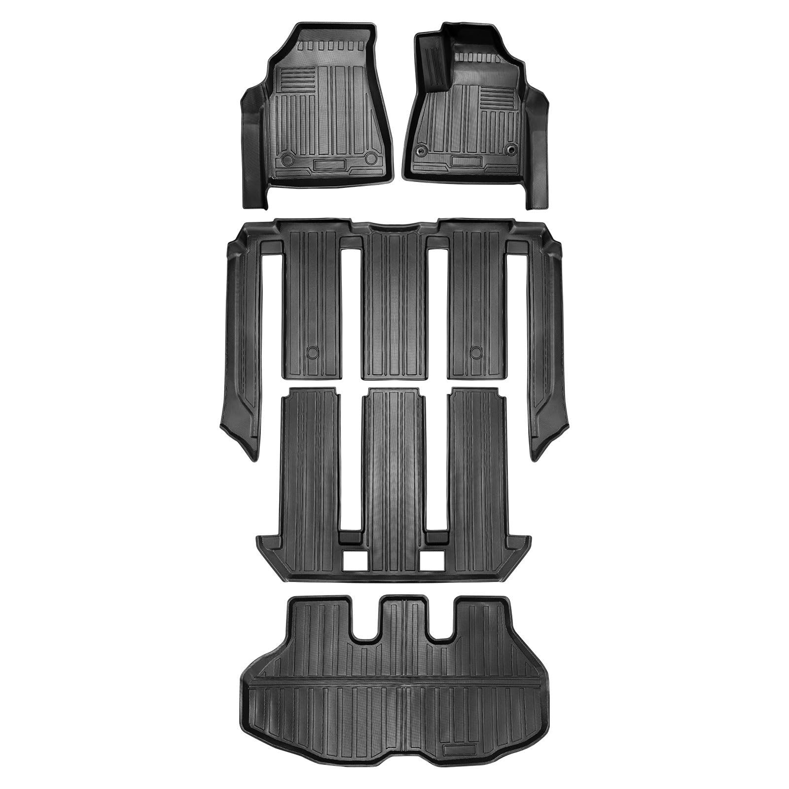 トヨタ ノア NOAH ヴォクシー VOXY 90系 車用フロアマット 1-3列目 トランクマット 7人乗用 りハイブリッド 2025年1月~現行 カスタムフィット TPE 全天候型 防水滑り止め耐汚保護 取付簡単