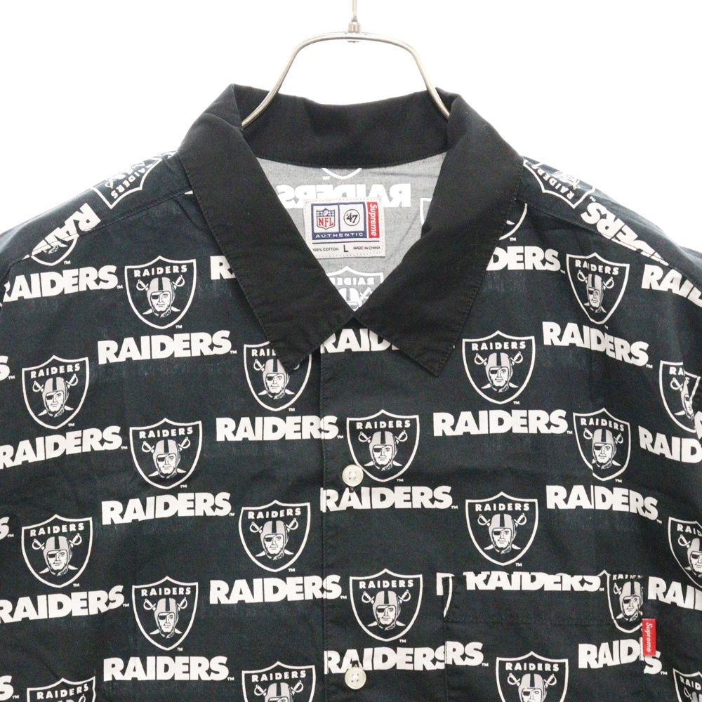 SUPREME (シュプリーム) 19SS NFL Raiders レイダース 総柄 半袖シャツ 
