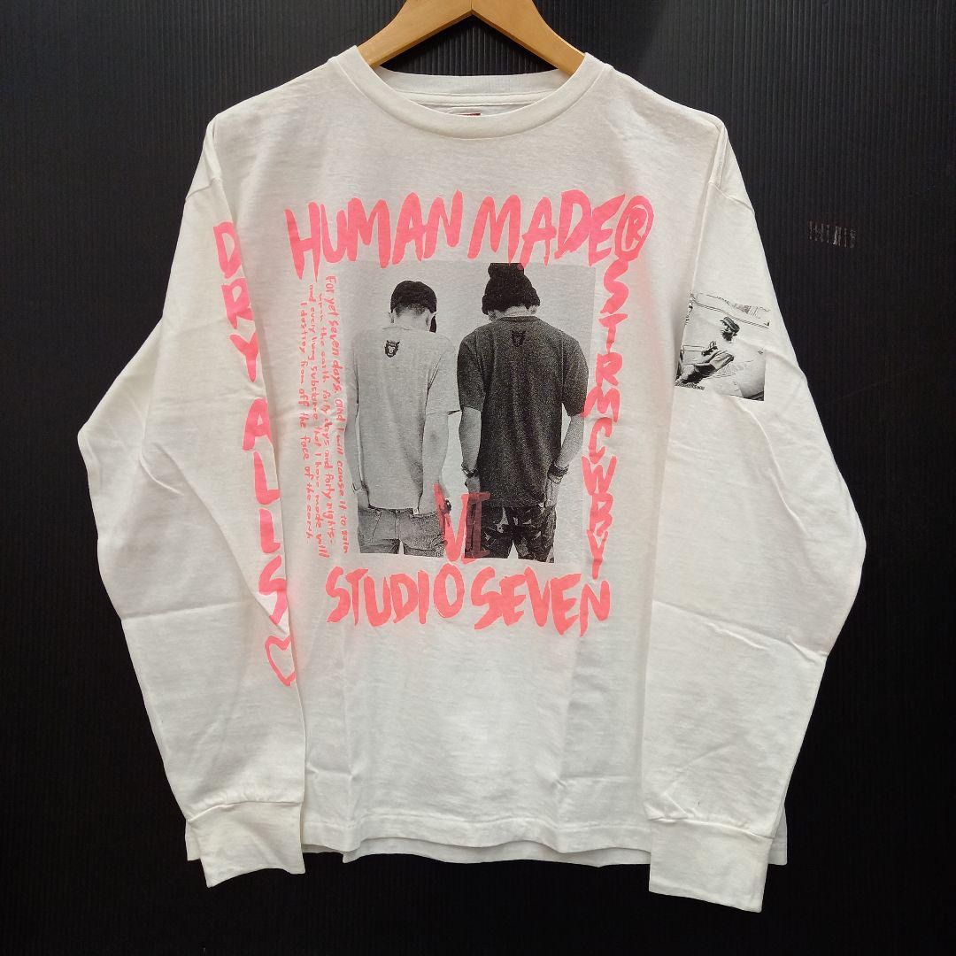 HUMAN MADE ヒューマンメイド × STUDIO SEVEN スタジオセブン Tシャツ ホワイト ピンク