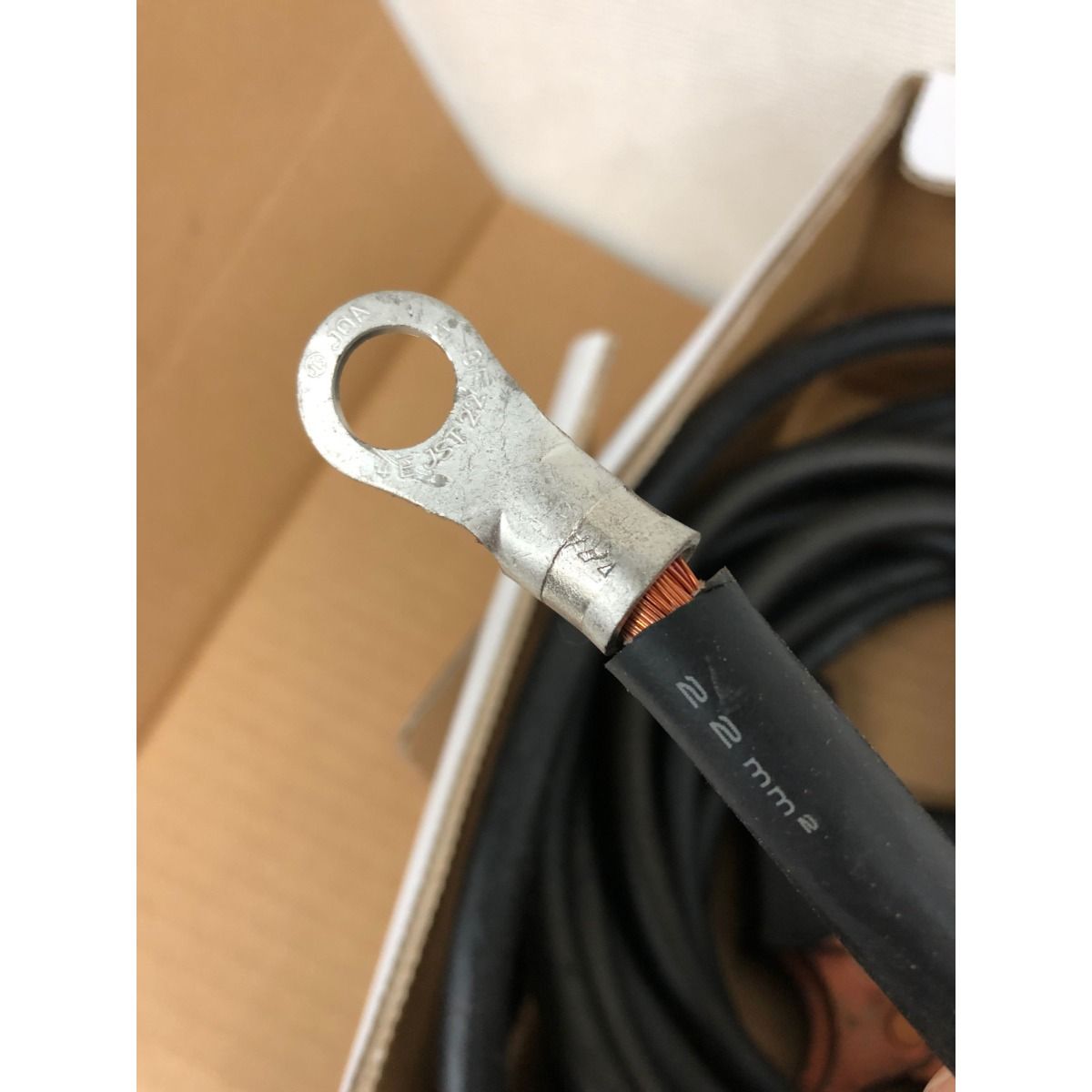 プロ向け 溶接用アースクリップ付ケーブルWCT22sp