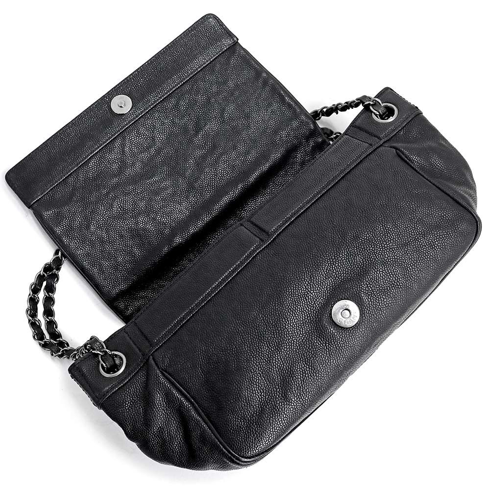 シャネル ロゴ フラップ チェーン ショルダー ハンドバッグ 2way  