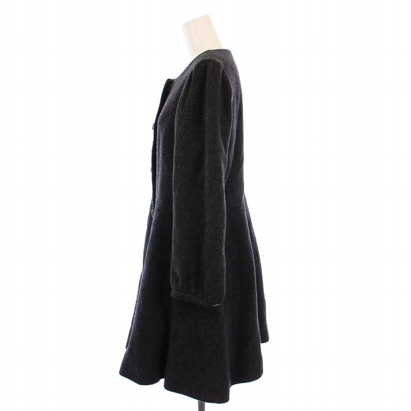 フランシュリッペ franche lippee black ノーカラーコート