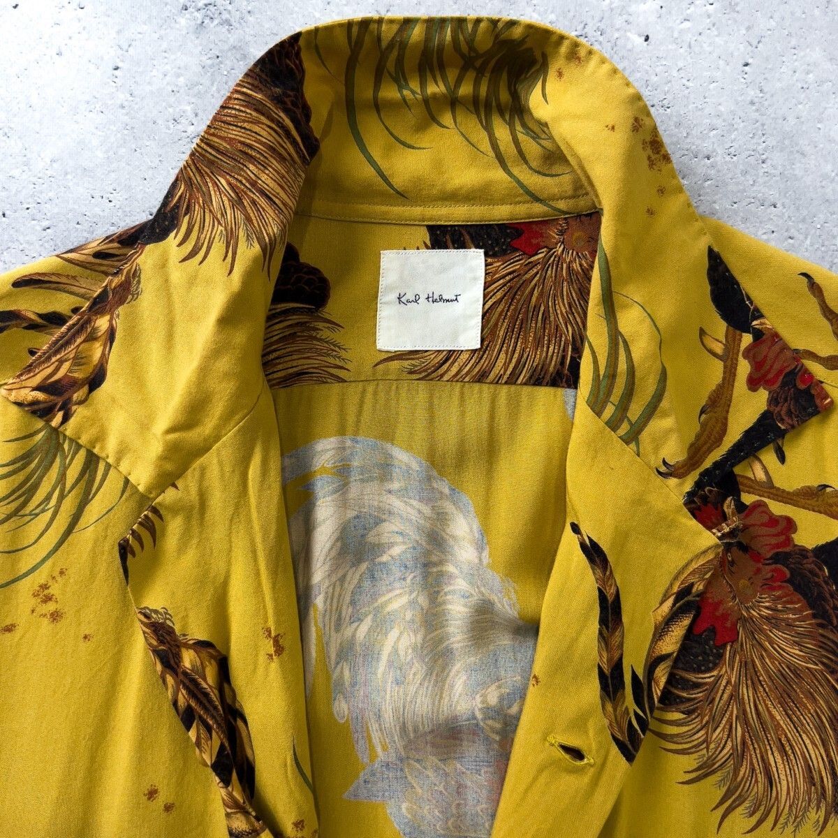 Karl Helmut カールヘルム 半袖 レーヨン アロハシャツ トップス