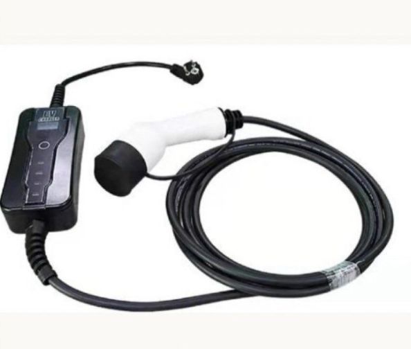 電気自動車 EV 充電器 110-240V 8A 10A 13A 16A電流調整 家庭用電動カーチャージャー 急速充電ケーブル付き White 5m 16.4ft