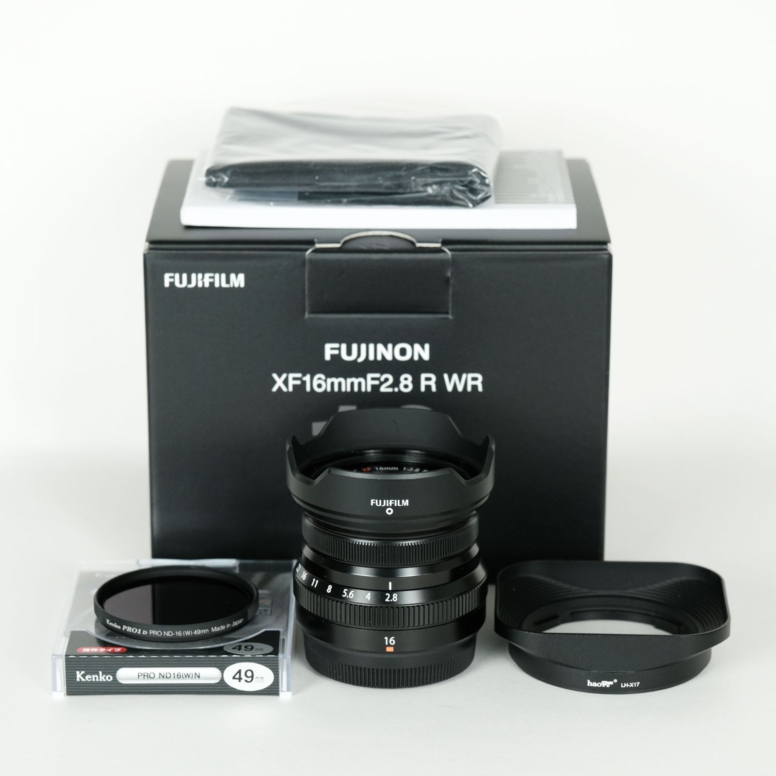 ｜別売りメタルフード NDフィルター付 FUJIFILM XF16mmF2.8 R WR ブラック | 富士フイルムXマウント