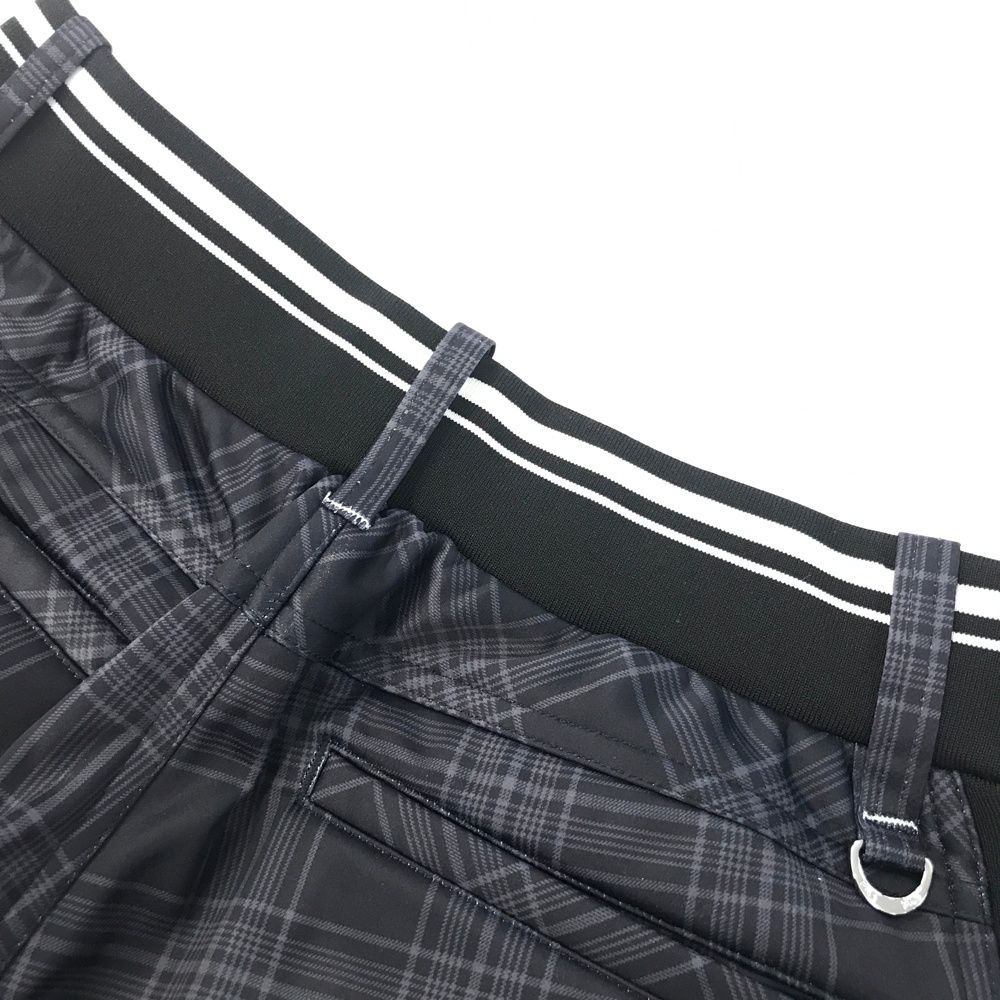 FILA GOLF ブラック・チェック柄パンツ サイズ：M FILA GOLF フィラゴルフ ; 裏起毛パンツ チェック柄