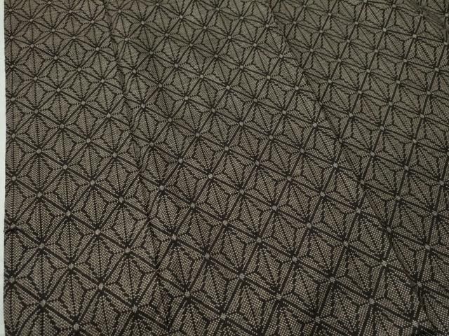 平和屋着物○本場大島紬 アンサンブル 7マルキ 麻の葉文様 正絹 逸品