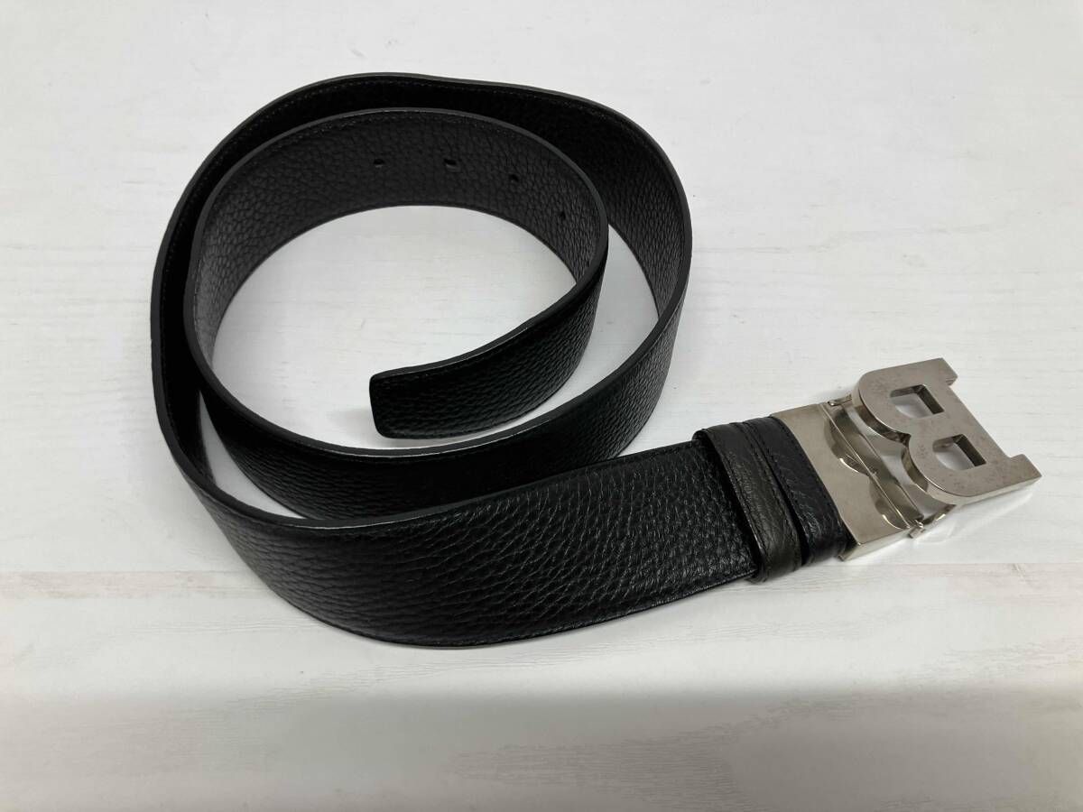 BALLY バリー リバーシブルベルト|Bバックルベルト レザー ブラック 通年