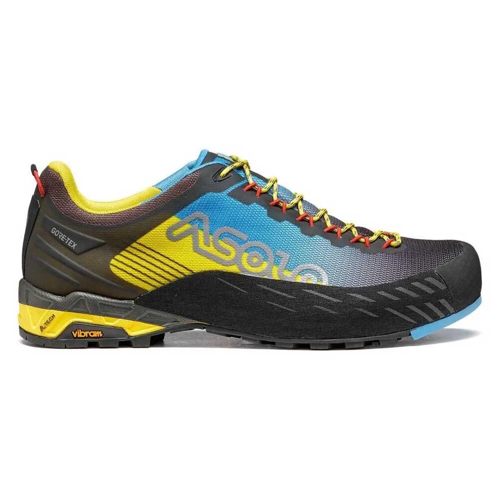 お取り寄せ ２～４週間で発送 アゾロ エルド GV アプローチ シューズ Yellow | Blue Moon t ASOLO Eldo gv approach shoes t