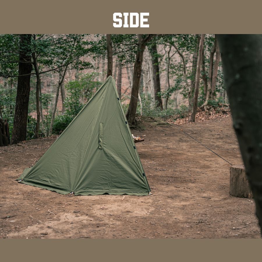 CAMPLUS】ミリタリースタイルテント フル ソロテント ワンポールテント