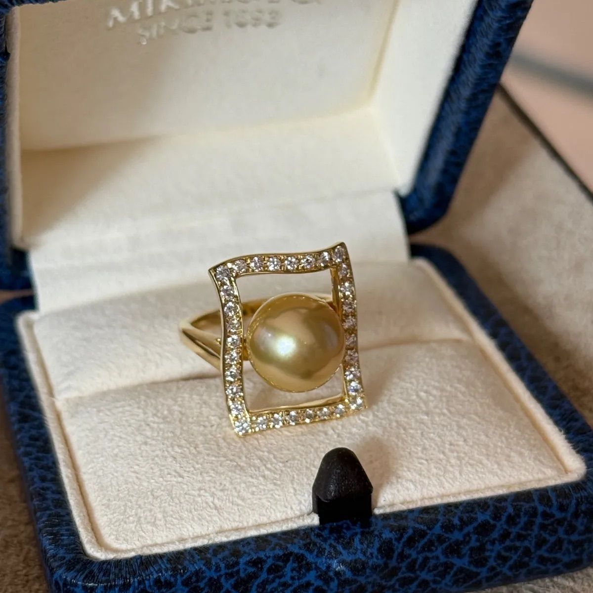 MIKIMOTOミキモトK18パール約10.3㎜ダイヤ0.41ctリング - メルカリ 
