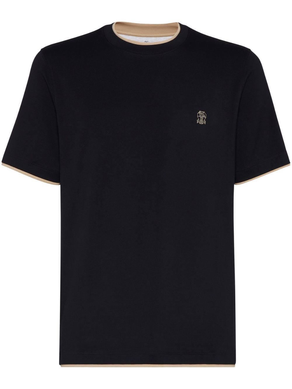 BRUNELLO CUCINELLI ロゴコットンTシャツ 送料無料