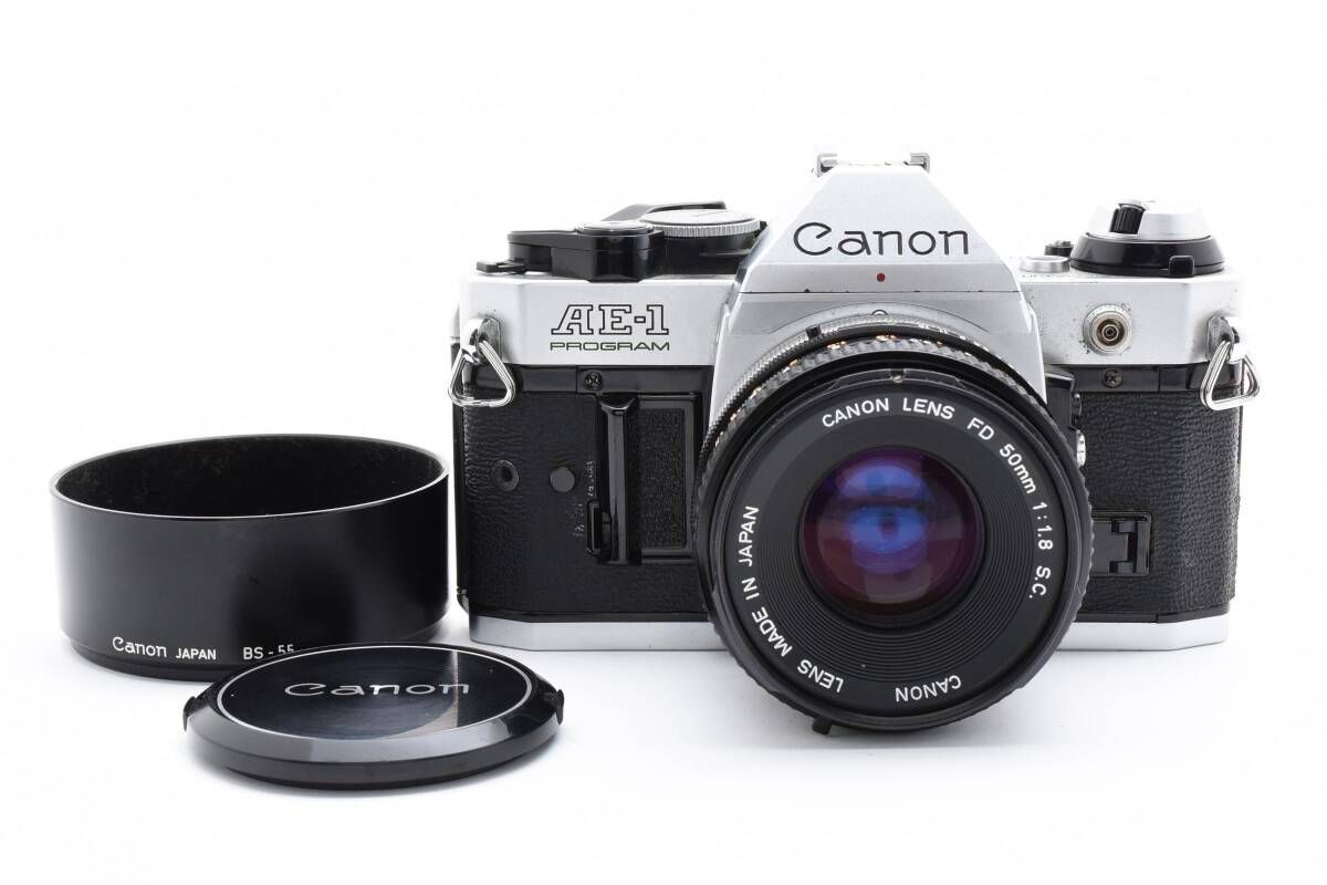整備済みシャッター鳴きなし キヤノン Canon AE-1 PROGRAM プログラム シルバー | FD 50mm F1.4 S.C. L638 5749