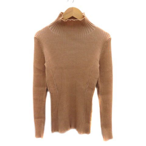 デプレ DES PRES トゥモローランド ハイネック　ウール混　ニットロングワンピース　無地　ライトグレー　36 デプレ DES PRES トゥモローランド ニット カットソー 長袖 ハイネック