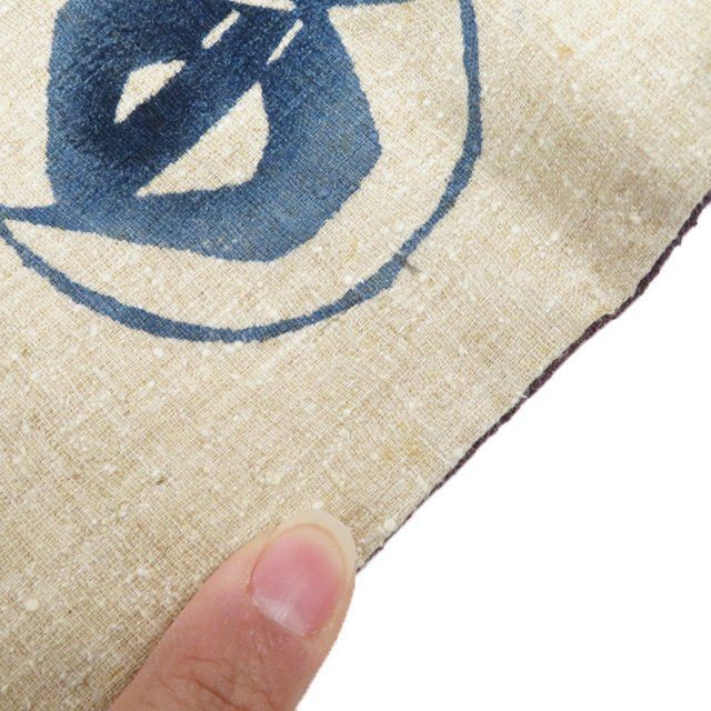 名古屋帯 なごや帯 中古 リサイクル 正絹 紬地 カジュアル 仕立て上がり 下平清人 型絵染 漢字 砂色 多色 きもの北條 A1217-7 名古屋帯 なごや帯 中古 リサイクル 正絹 紬地 カジュアル 仕立て