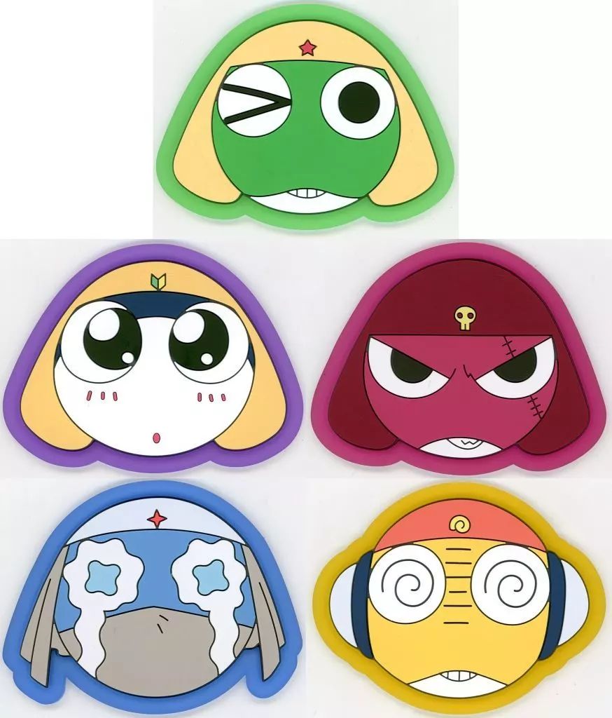 中古】コースター 全5種セット 「フラットガシャポン ケロロ軍曹