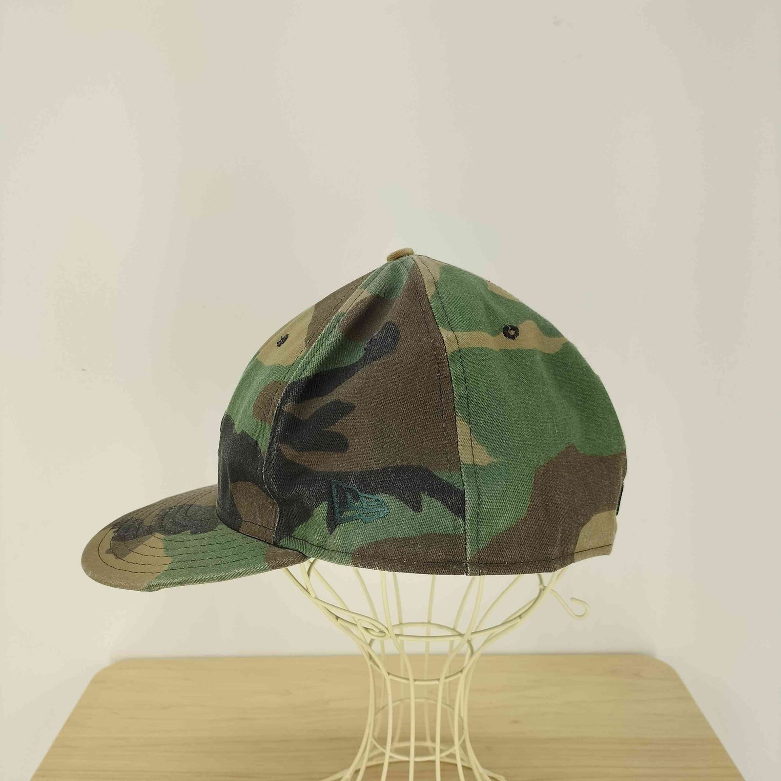 ニューエラ NEW ERA LA 刺繍 迷彩キャップ 青タグ メンズ 7 5/8