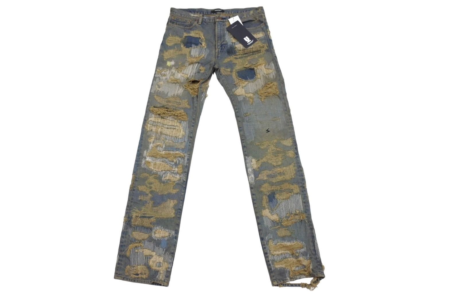 アンダーカバー 05AW アーカイブ 85デニム青黒2本セット