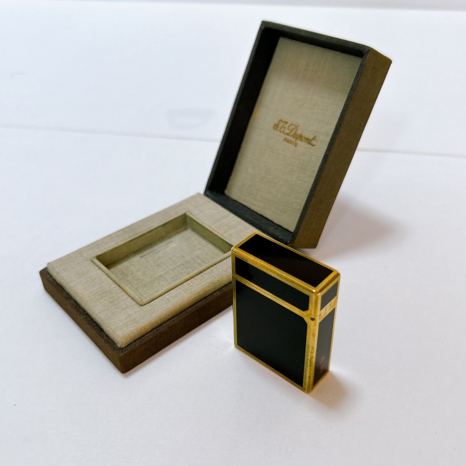 デュポン ライター 箱つき 2311-9 S.T.Dupont PLAQUE ARGENT G ガス 