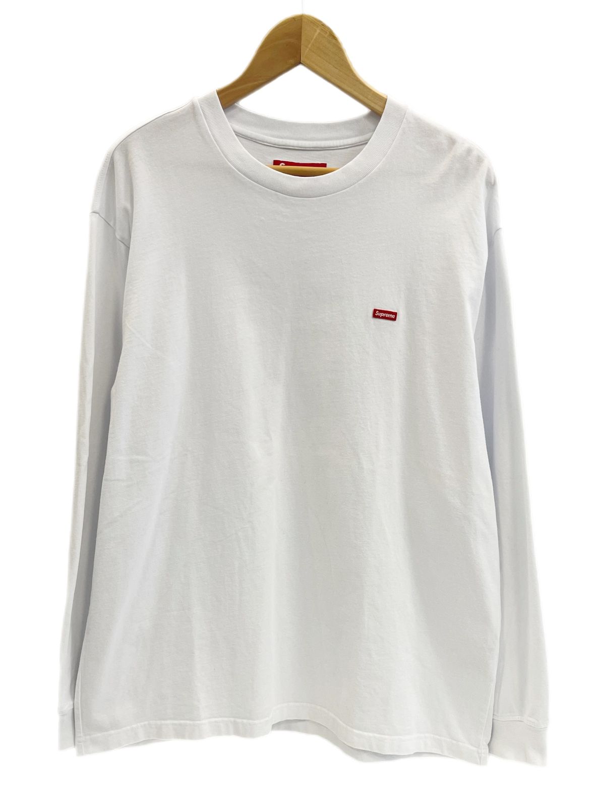 シュプリーム SUPREME Small Box L|S Tee スモールボックス ボックスロゴ 長袖カットソー ロンT ホワイト Mサイズ 101MT-4145
