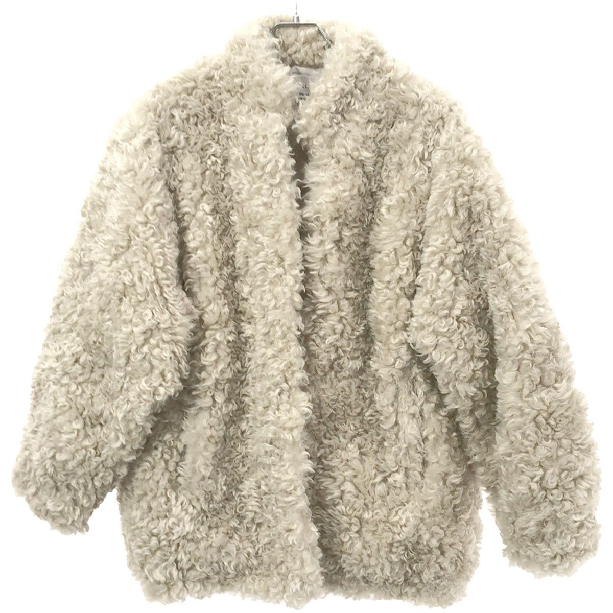 CLANE クラネ 22AW TANAKA MINAMI CURL FUR SHORT COAT カールファーショートコート 13104-0612  アイボリー 2 - メルカリ