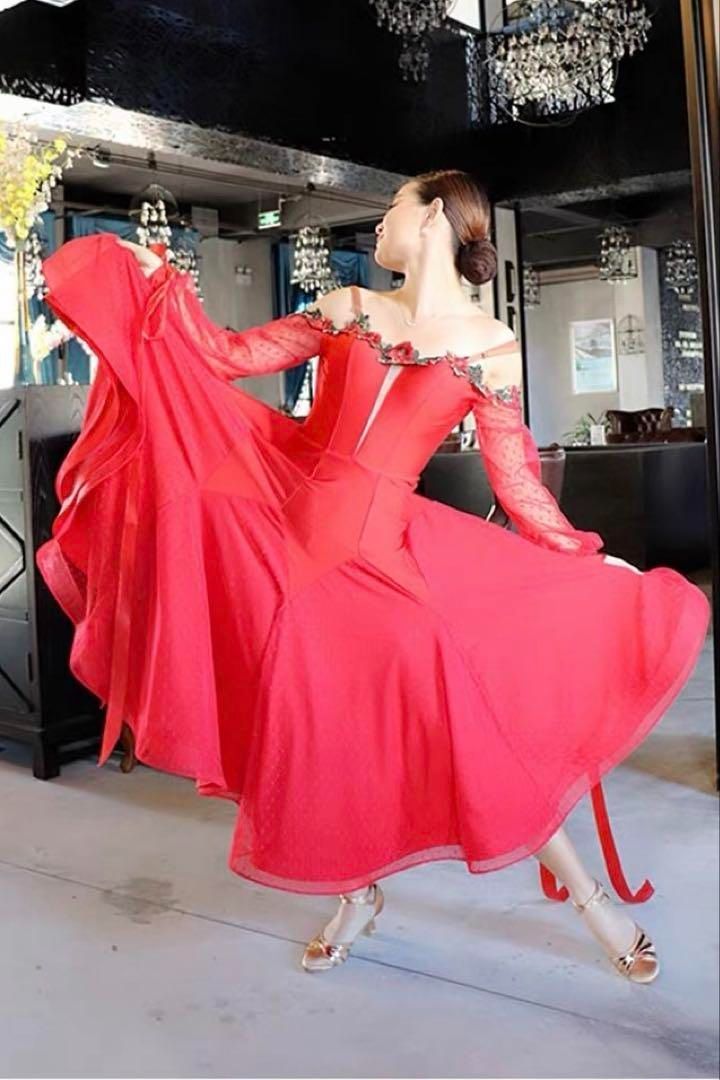 大人気ストーン付スタンダードドレス 発表会 競技会 節約 デモにも最適