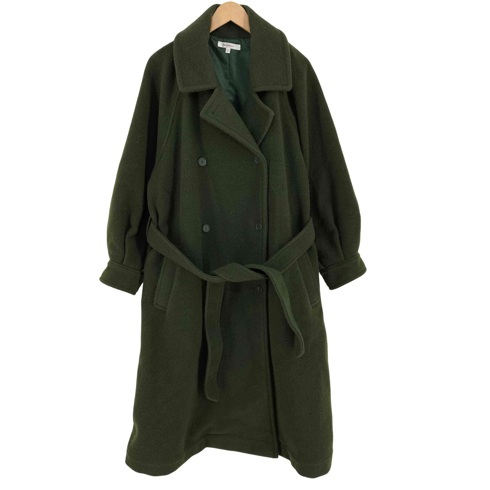 moussyブルー系中綿入りコート(USED) moussyブルー系中綿入りコート(USED)