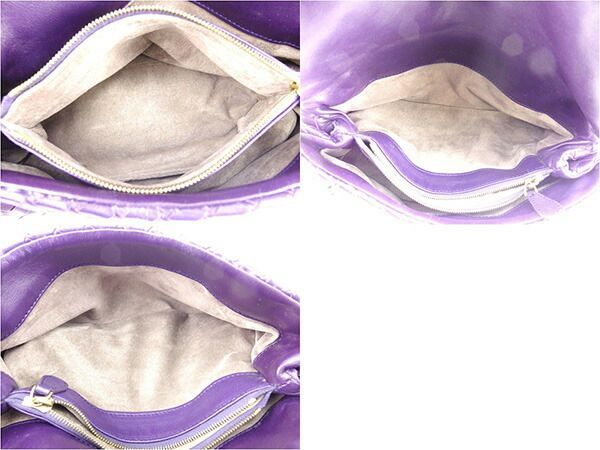 ボッテガヴェネタ ポーチ イントレチャート パープル【AFI19-2