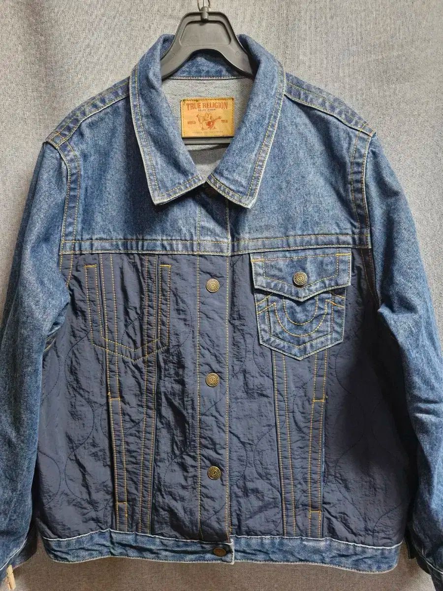 TRUE RELIGION トゥルーレリジョン デニム キルティング デニムジャケット XL