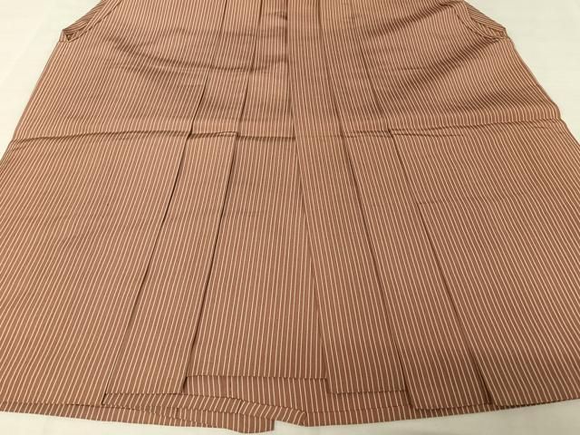 平和屋着物○男性 男性 人間国宝 甲田栄佑 精好仙台平 馬乗り袴 縞