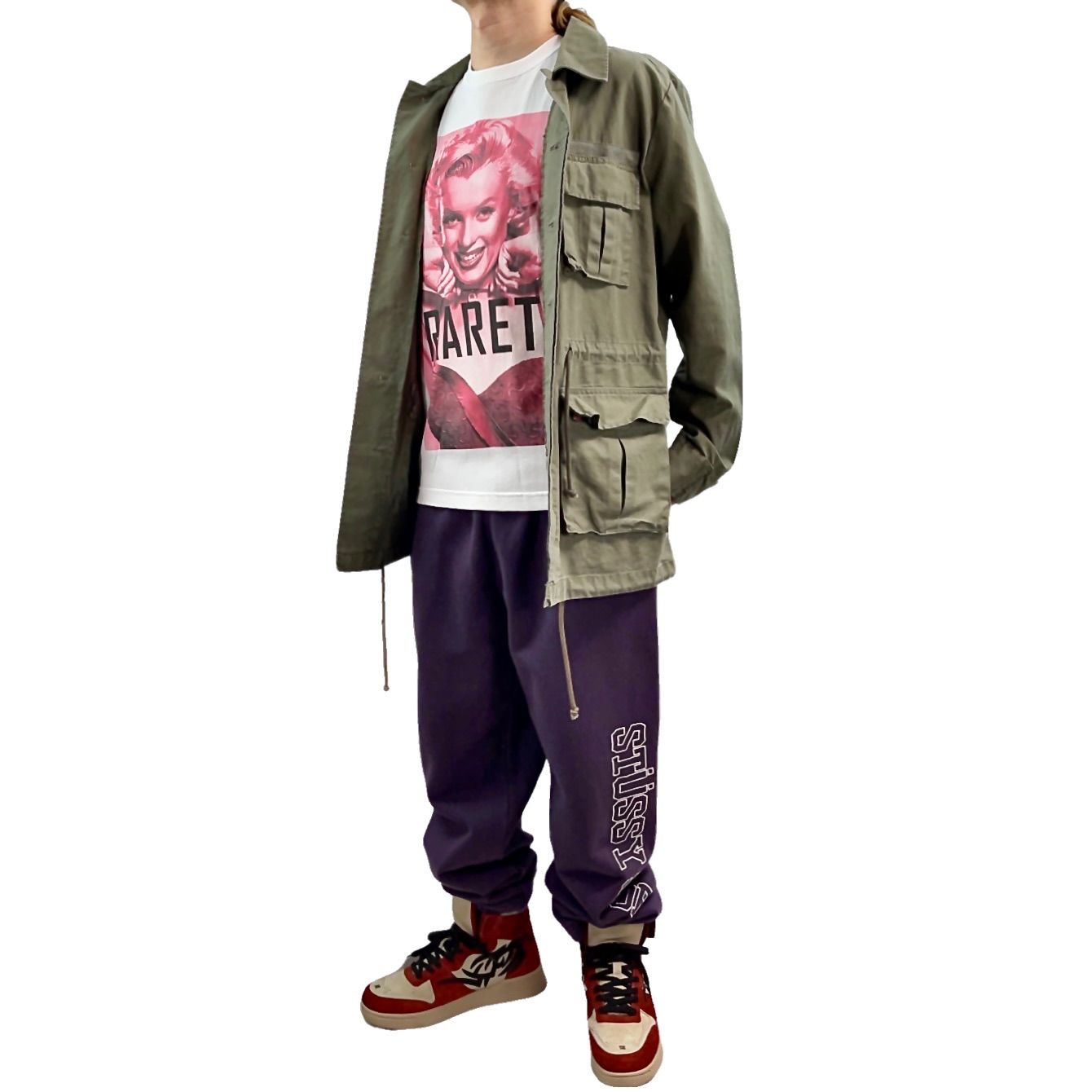 asos エイソス ミリタリー M-65風 シャツ フィールド ジャケット 