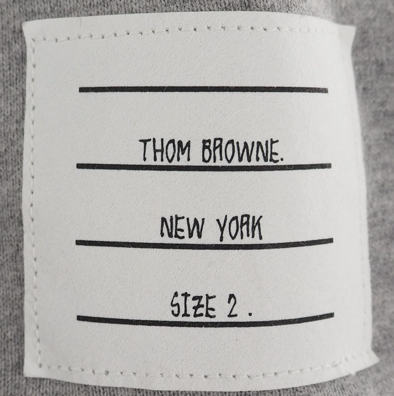 THOM BROWNE/トムブラウン 4bar スウェット トレーナー グレー サイズ2