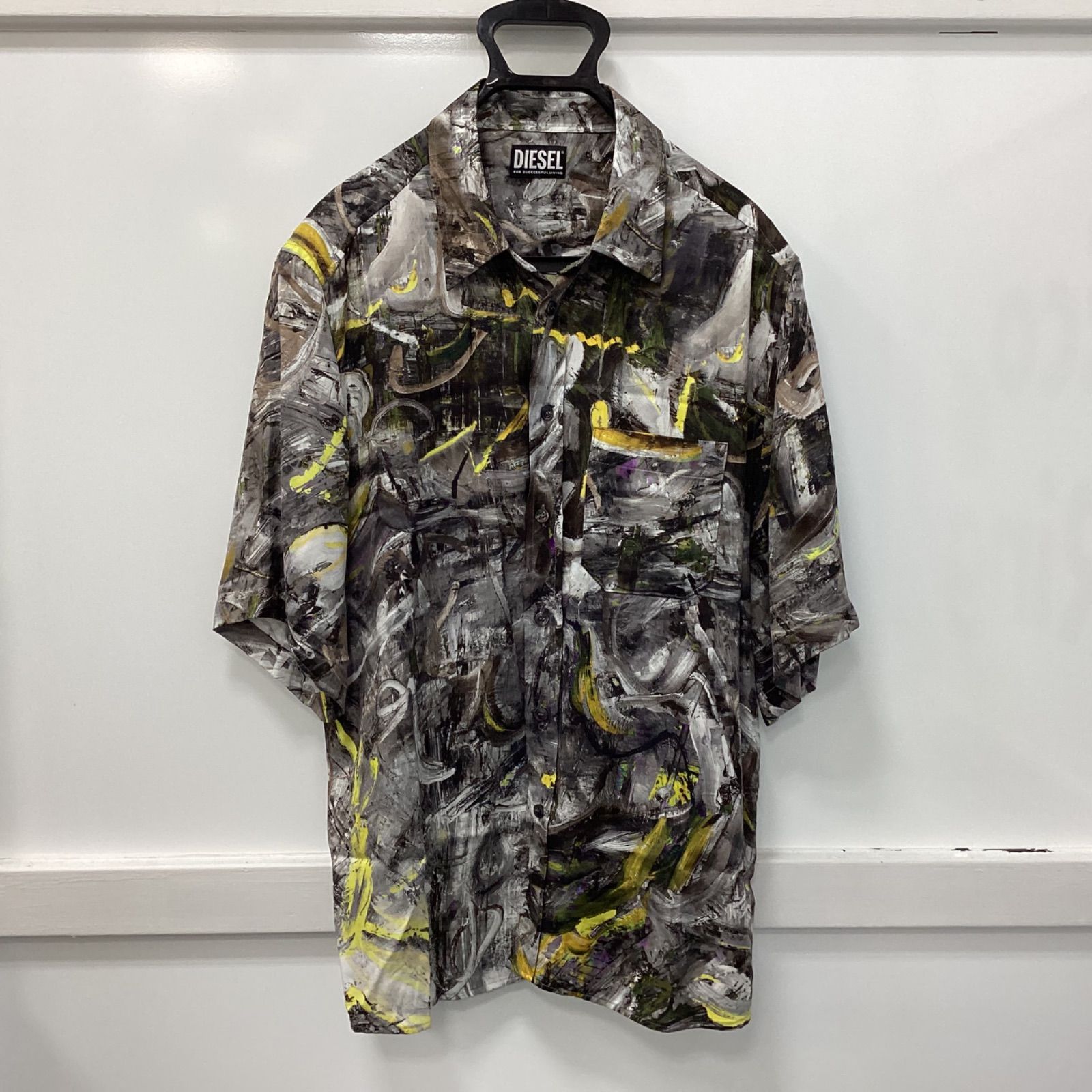 TA247 DIESEL ディーゼル 総柄 マルチ オープン シャツ